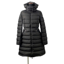 将图像加载到图库查看器中，MONCLER Flammette Long Down Jacket Size 1 Black H2 093 1C509 00 Nylon100%
