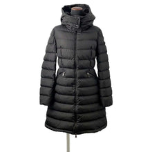 将图像加载到图库查看器中，MONCLER Flammette Long Down Jacket Size 1 Black H2 093 1C509 00 Nylon100%
