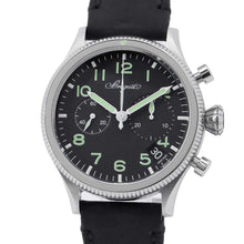 Load image into Gallery viewer, Breguet Type 20 Chronograph 2057 W42mm Stainless Steel Leather Black Dial 2057ST/92/3WU
