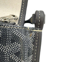 将图像加载到图库查看器中，GOYARD plume pouch wallet Gray PLUMETPMLTY51CL51P PVC Coated Canvas Calf Leather
