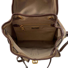 将图像加载到图库查看器中，PRADA Logo Backpack Beige/Brown 1BZ677 Canvas Leather
