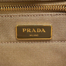 将图像加载到图库查看器中，PRADA Logo Backpack Beige/Brown 1BZ677 Canvas Leather
