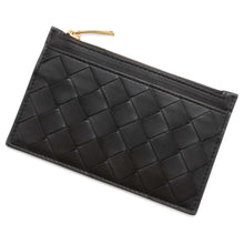 将图像加载到图库查看器中，Bottega Veneta INTRECCIATO Coin purse Black 608784 Leather
