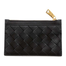 将图像加载到图库查看器中，Bottega Veneta INTRECCIATO Coin purse Black 608784 Leather
