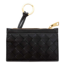 将图像加载到图库查看器中，Bottega Veneta INTRECCIATO Coin purse Black 608784 Leather
