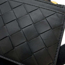 将图像加载到图库查看器中，Bottega Veneta INTRECCIATO Coin purse Black 608784 Leather
