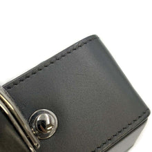 将图像加载到图库查看器中，Dior Oblique Padlock Shoulder Bag Black/Navy 1LXP0119MCT Canvas Leather Size Mini
