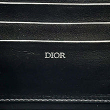 将图像加载到图库查看器中，Dior Oblique Padlock Shoulder Bag Black/Navy 1LXP0119MCT Canvas Leather Size Mini
