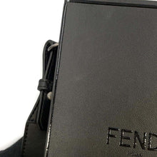 将图像加载到图库查看器中，FENDI Box Shoulder Bag Black 7VA519 Leather
