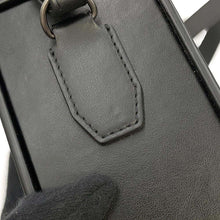 将图像加载到图库查看器中，FENDI Box Shoulder Bag Black 7VA519 Leather
