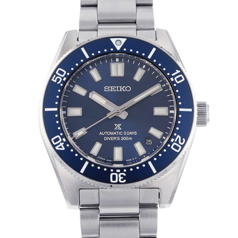 SEIKO Prospex Diver Scuba Mechanical Divers 1965 Heritage W40mm Stainless Steel Blue Dial SBDC195