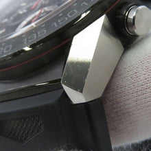 将图像加载到图库查看器中，TAG HEUER Carrera Caliber Heuer 01 Chronograph W45mm Stainless Steel Rubber Black Dial CAR2A1Z.FT6044
