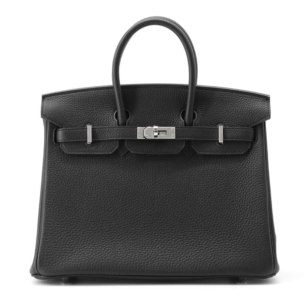 HERMES Birkin Black Togo Leather Size 25