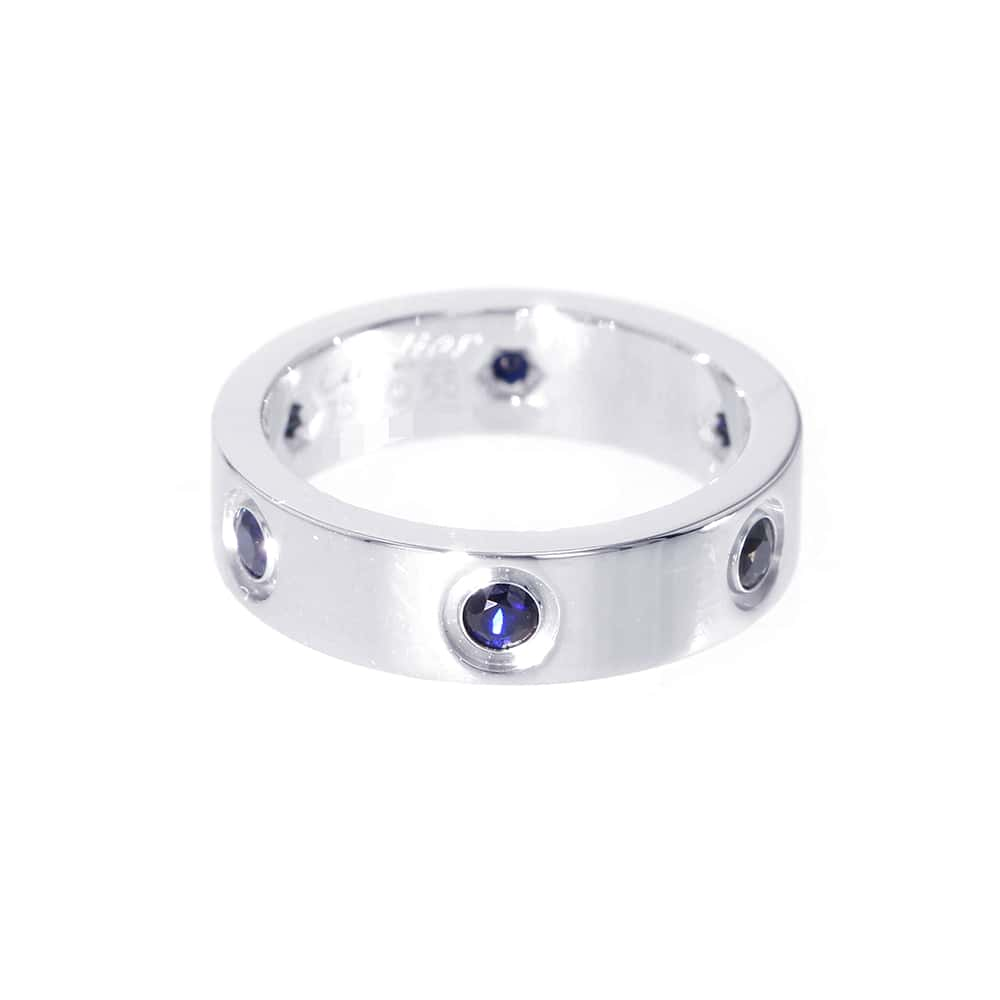 CARTIER Love Ring Size 55/#15 18K White Gold