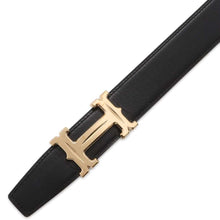 Load image into Gallery viewer, HERMES Constance Reversible HBelt Size 80 Black/Etain Box Calf Leather Togo Leather
