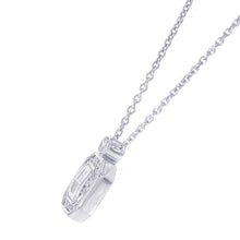 将图像加载到图库查看器中，HARRY WINSTON HW logo Necklace 18K White Gold
