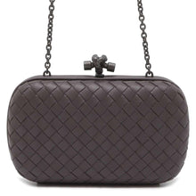 Load image into Gallery viewer, Bottega Veneta INTRECCIATO Knot Clutch Bag Brown 498478 Leather
