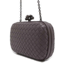 Load image into Gallery viewer, Bottega Veneta INTRECCIATO Knot Clutch Bag Brown 498478 Leather
