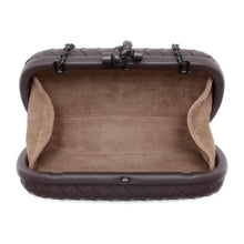 Load image into Gallery viewer, Bottega Veneta INTRECCIATO Knot Clutch Bag Brown 498478 Leather
