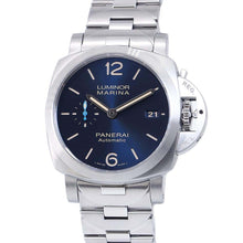 将图像加载到图库查看器中，PANERAI Luminor Marina W42mm Stainless Steel Blue Dial PAM1028
