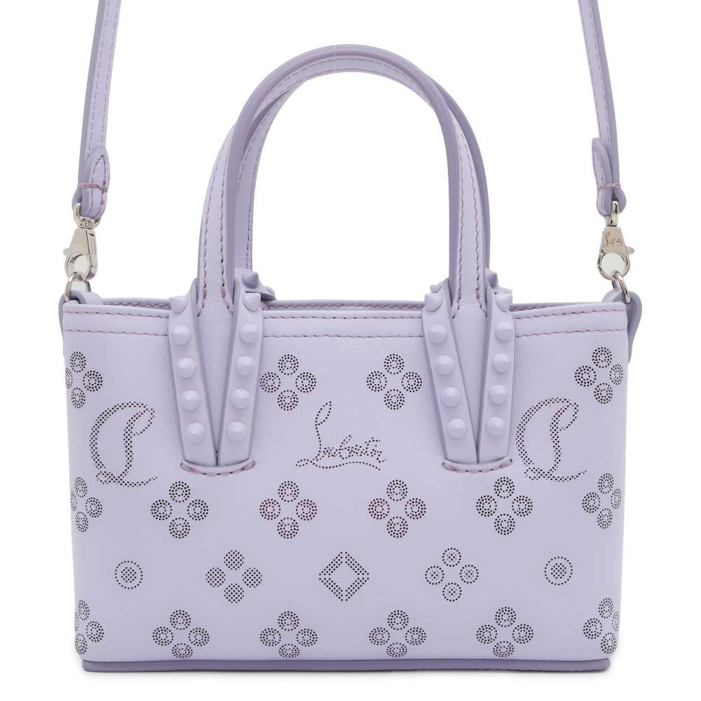 Christian Louboutin CABATA E/W Nano 2wayShoulder Mini Tote lilac 3225080 Calf Leather Rubber Size Nano