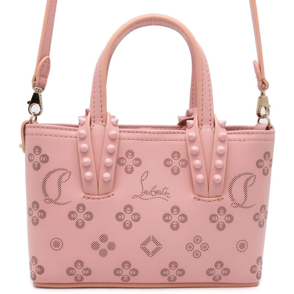 Christian Louboutin CABATA E/W Nano 2wayShoulder Mini Tote Pink 3225080 Calf Leather Size Nano