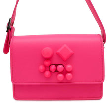 将图像加载到图库查看器中，Christian Louboutin CARASKY Shoulder Bag Pink 3225079 Leather
