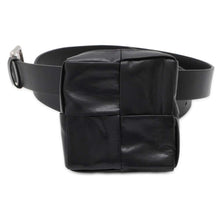 将图像加载到图库查看器中，Bottega Veneta Black Pouch Belt Size 37.4&quot;/38IN Black 709342 Leather
