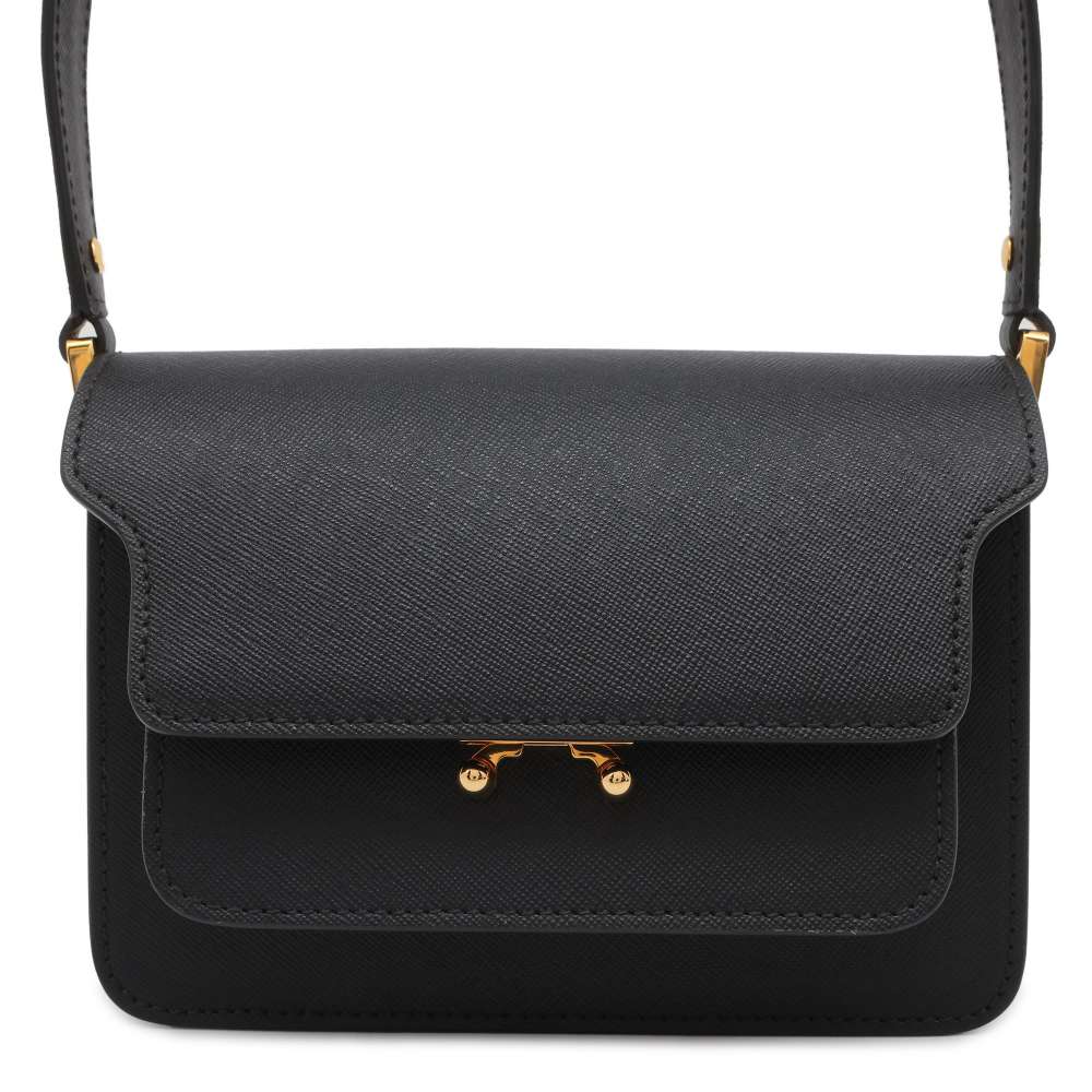 MARNI MARNI TRUNK MINI Shoulder Bag Black SBMPS01NO1 Leather