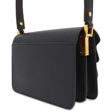 将图像加载到图库查看器中，MARNI MARNI TRUNK MINI Shoulder Bag Black SBMPS01NO1 Leather
