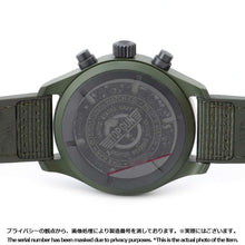 将图像加载到图库查看器中，IWC Pilot&#39;s Watch Chronograph Top Gun Woodland W44.5mm Ceramic Fabric Rubber Green DialIW389106
