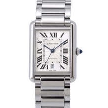 将图像加载到图库查看器中，CARTIER tank mast XL W41mm Stainless Steel Silver Dial WSTA0053
