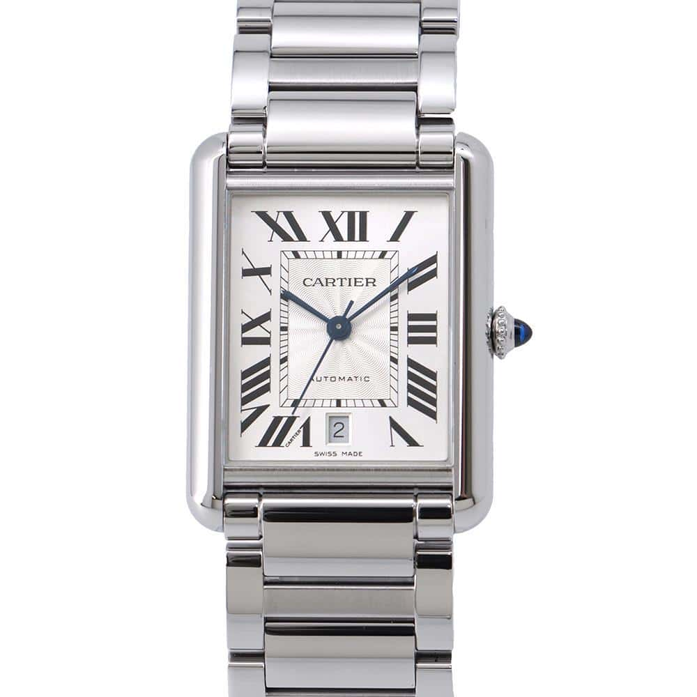 CARTIER tank mast XL W41mm Stainless Steel Silver Dial WSTA0053