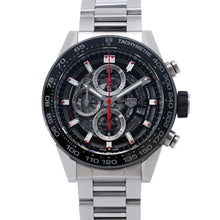 将图像加载到图库查看器中，TAG HEUER Carrera Caliber Heuer 01 Chronograph W45mm Stainless Steel Black Dial CAR2A1W.BA0703
