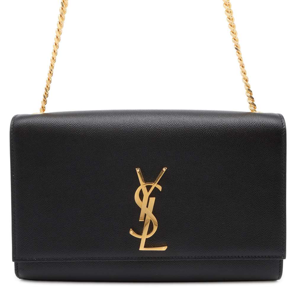 SAINT LAURENT PARIS Classic Kate ChainShoulder Bag Black 364021 Leather