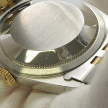 将图像加载到图库查看器中，ROLEX Datejust W36mm Stainless Steel K18YG White Roman Dial 16233
