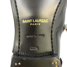 将图像加载到图库查看器中，SAINT LAURENT PARIS Side zip boots Black 480085 Leather Size 40 1/2
