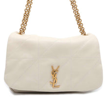 将图像加载到图库查看器中，SAINT LAURENT PARIS Jamie Chain Shoulder Bag Ivory 763475 Lambskin Size Small
