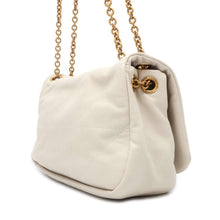 将图像加载到图库查看器中，SAINT LAURENT PARIS Jamie Chain Shoulder Bag Ivory 763475 Lambskin Size Small
