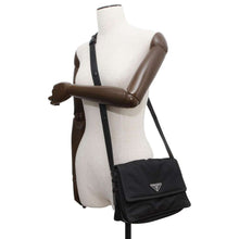 Load image into Gallery viewer, PRADA Small Padded Re-Nylon Shoulder Bag Black 1BD313 Nylon Leather Size Small
