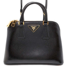 将图像加载到图库查看器中，PRADA Promenade 2WAY Handbag Black BL0838 Patent Leather
