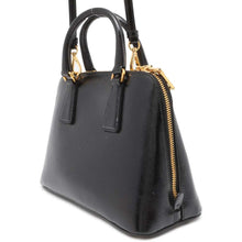 将图像加载到图库查看器中，PRADA Promenade 2WAY Handbag Black BL0838 Patent Leather
