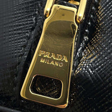 将图像加载到图库查看器中，PRADA Promenade 2WAY Handbag Black BL0838 Patent Leather
