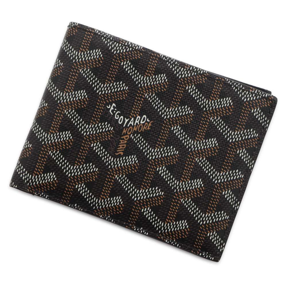 GOYARD Victoire Bifold Wallet Black PVC/Leather