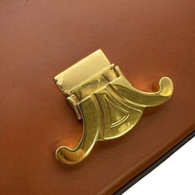 将图像加载到图库查看器中，CELINE Triomphe Claude One Shoulder Bag Tan 194143 Calf Leather
