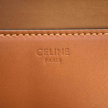 将图像加载到图库查看器中，CELINE Triomphe Claude One Shoulder Bag Tan 194143 Calf Leather
