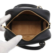 将图像加载到图库查看器中，LOEWE Amazona Square Black A039N21X01 Leather Size 16
