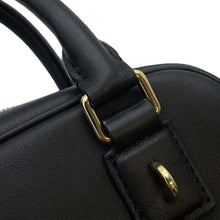 将图像加载到图库查看器中，LOEWE Amazona Square Black A039N21X01 Leather Size 16
