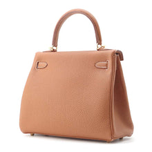 将图像加载到图库查看器中，HERMES Kelly Retourne Gold Togo Leather Size 25
