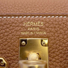 将图像加载到图库查看器中，HERMES Kelly Retourne Gold Togo Leather Size 25
